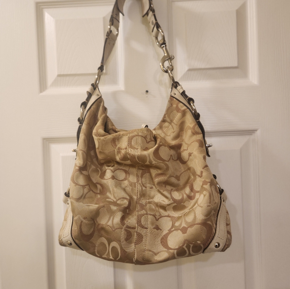 Authentic Vintage Coach Tan Shoulder Bag